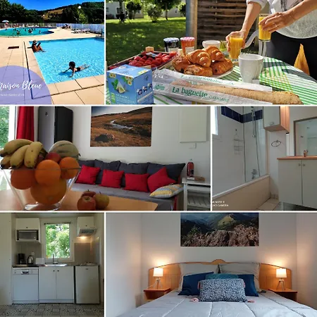 Lejlighed La Maison Bleue - Appartements Avec Piscine Dans La Vallee Du Lot *