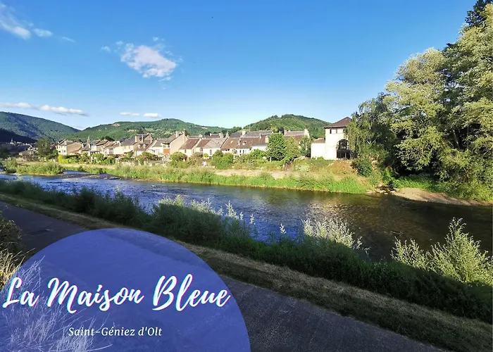 La Maison Bleue, Village Vacances, Piscine, Parking Daire Saint-Geniez-dʼOlt