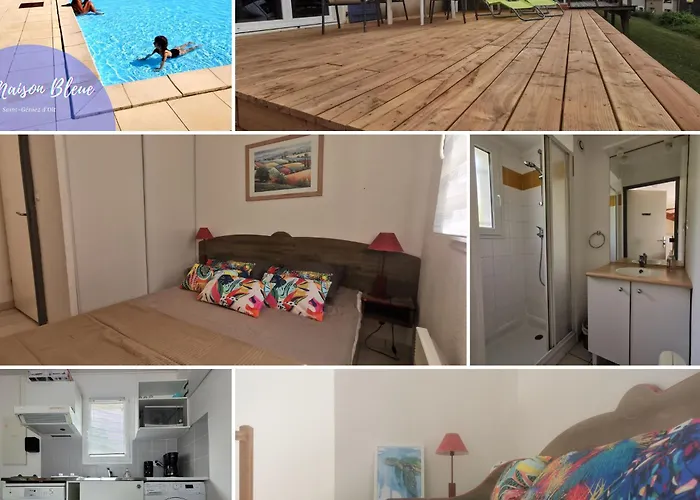 Daire La Maison Bleue, Village Vacances, Piscine, Parking