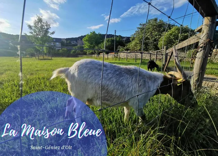 La Maison Bleue, Village Vacances, Piscine, Parking Daire Saint-Geniez-dʼOlt