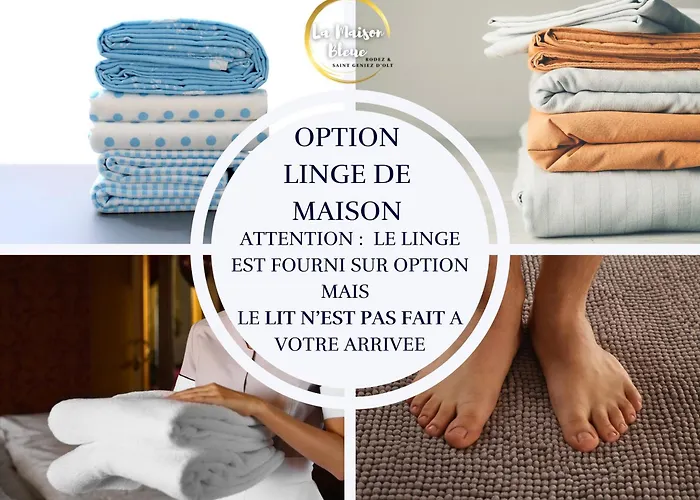 La Maison Bleue, Village Vacances, Piscine, Parking * Saint-Geniez-dʼOlt